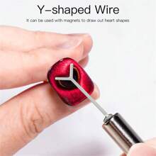 Y-Shaped Iron Wire Can Be Used With Magnets To Creat Heart Shapes Effect For Cat Eye Polish Magnetic Nail Art Tool Nail Art Accessories,Nail Supplies,Nail Tools,Nail Art Tools,Back To School,Nails,Nail Tools For Press On Nails