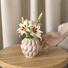 树脂液体模具、旋转雨滴花瓶收纳盒、硅胶模具、石膏几何花盆、环氧树脂模具 - 白色 - 查看 3