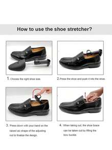 10个装可调节塑料鞋撑，男女通用，适用于皮鞋、运动鞋，可塑形、撑鞋、防皱，春夏必备，伴娘礼物，房间/卧室装饰，海滩/旅行/度假适用 - 黑色 - 查看 8