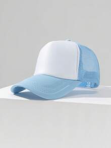 1 件透气网眼棒球帽，男女通用休闲百搭棒球帽，个性化卡车司机帽