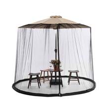 Moustiquaire moustiquaire camping extérieur moustiquaire compte patio parasol filet pour parasol, couverture pour protection contre le soleil et les moustiques dans le jardin