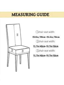 1 pieza/4 piezas/6 piezas Funda decorativa estampada para silla antiensuciamiento para mascotas, diseño de hojas, colorida y elástica, adecuada para todas las estaciones