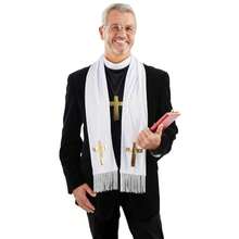 Morph Costumes Fun Shack Vicar Costume For Men - Fancy Dress Priest Outfit For Halloween, Themed Parties, Or Cosplay - Comfortable & High Quality - Black - View 1