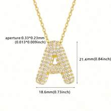 Single Letter Golden Elegant Pendant, Women Jewelry, Necklace, Bracelet DIY, Accessories For Women, Mother's Day, Teacher's Gift, Daily & Festival Wear