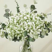 30/60pcs Artificial Baby's Breath Bouquet, Eucalyptus Leaf Simulation Plant,The Perfect Bridal Wedding Bouquet, Vase Decoration, Room Decoration Aesthetics Party Decoration, Valentine Day, Gift Gifts Graduation - Multicolor - View 6