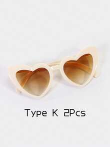 1个新娘派对心形玻璃杯 婚礼派对户外道具 伴娘礼物 婚礼用品 派对用品 - 白色 - 查看 35