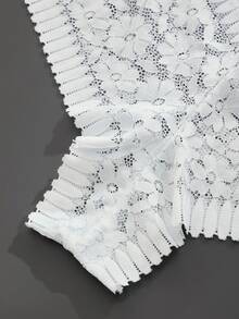 2PCS Random Colors Women Simple Lace Trimmed Solid Color Casual Boyshorts - Multicolor - View 8