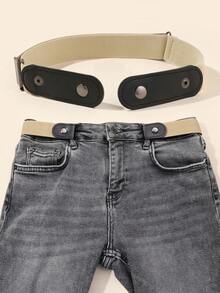 Kids New Fashion Stretch Waist Belt, Casual Waist Belt Decoration For Jeans & Dresses