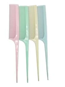 4 Stück Kunststoff-Färbekämme mit Gewinde, professionell für den Friseursalon geeignet, gleichmäßige Farbverteilung, rutschfeste Zähne, langanhaltend und leicht zu reinigen, für den Heimgebrauch geeignet
