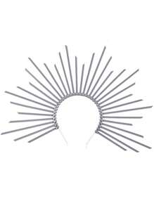 1 Pezzo di Fascia per Capelli a Corona da Donna, Fascia per Capelli da Dea, Fascia per Capelli da Sole (Con Sei Stili tra Cui Scegliere) Adatta per Feste, Fotografia, Giochi di Ruolo, Festival, Streetwear Regale, Esibizioni sul Palco Fotografico, Accessori Cosplay per Ognissanti