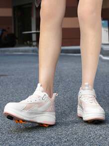 Adjustable Quad Roller Skates With Detachable Wheels And Front Brake For Kids & Adults