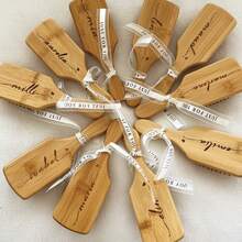 Personalized Bridesmaid Wood Comb, Bridesmaid Proposal & Best Friend's Birthday, Gift For Women, Carving Commemorative Combs, Name Comb,Party Gift,Bridesmaid Gift,Hen Party Gift,Wedding Gift,Birthday Gift,Best Friend Gifts,Bride Party Gifts,Mother's Day,Wooden Comb,Personalized Comb,Name Comb,Ladies Gift,Beauty & Health,Chic Autumn,Perfect Gift For Wedding Memento - Ginger - View 9