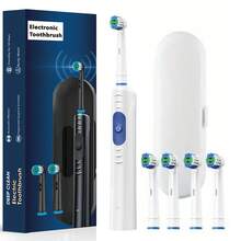 NetHong Electric Toothbrush Rechargeable For Adult Teeth Whitening Rotating With 4 Heads - Multicolor - View 12