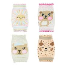 Kit 2 Joelheiras Pimpolho Bebê Antiderrapante 6 a 12 meses