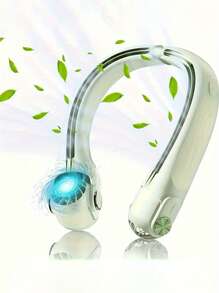 1 pièce Ventilateur à collier suspendu avec hélices turbo réglables sans lames, ventilateur sans lame portable à collier sans lame, mini refroidisseur d'air USB rechargeable