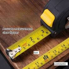 [Thick & Durable + High Precision] 3 Meters, 5m Tape Measure & 1m, 2m Steel Adhesive Measuring Tape, Dual Inch/Metric Scale, Woodworking, Electrician Tools, Rubber Anti-Drop Shell + Strong Adhesive, Workbench, Saw Table, Drawing Table Portable Measuring Kit