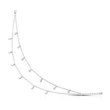 قطعة واحدة سوار كاحل من الفضة الإسترليني عيار 925 مزين بنجمة وعناصر قمرية رومانسية، سوار كاحل شاطئي جذاب للنساء، يأتي في علبة هدايا أنيقة، مناسب للارتداء اليومي، والإجازات، وأعياد الميلاد، وهدايا الحفلات