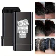 20g Barra de tinte de cabello temporal para adultos, fórmula seca para cabello con cobertura rápida y duradera, fácil de aplicar y lavar, lápiz decolorador de cabello y barba de 20g para cubrir rápidamente las canas, contiene escualano - Negro natural - Ver 3