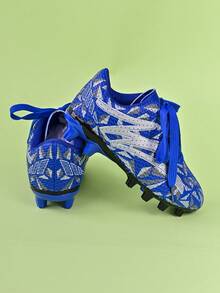 1 par de chuteiras infantis, elegantes para a escola, competições esportivas, atividades ao ar livre