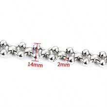 1 Meter modische Edelstahlkette in Silber, geeignet für DIY Halsketten, Armbänder, Schmuckherstellung