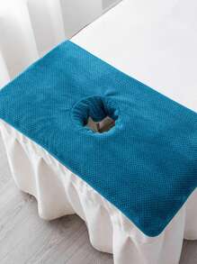 1 Pc Thick Absorbent Spa Towel Massage Sheet Set With Face Hole, Spa Bed Cover Towel For Beauty Salon, Beauty Salon Spa Supplies, Massage Table Bed Cover Towel And Massage Face Rest Cover Bathroom Decor Fall Decor Back To School For Beauty Salon Home Bathroom Shower Towels For Beaty Salon, Hotel Sports,Home Essentials, Towel, Skin Care