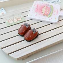 3.8cm Doll Miniature PU Leather Fabric Shoes, 22cm Jointed Doll Parts And Accessories Shoes (Shoes Only)