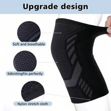 1pc Elbow Sleeve, Compression Support Brace For Work, Fitness, Weightlifting, Basketball, Tennis And Golf - Compression Sleeve - Suitable For Men & Women - Black - View 5