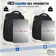 RAINSMORE Mochila para Camara Fotografica DSLR SLR Mirrorless Mochila Camara Laptop Mochila Fotografia con Funda Impermeable y 14 Pulgadas Compartimento Portátil Mochila Antirrobo para Cámara Negro - Negro - Ver 10