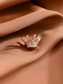 1/5pcs Multicolor Metal Rhinestone Hollow Flower/Butterfly/Heart Shaped DIY Beads, Suitable For Handmade Jewelry Making With Family, Couples, Friends - Necklace, Earrings, Keychain, Phone Charm, Decorative Gift - Crown - View 16