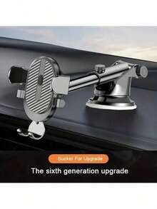 Foldable 360-Degree Rotatable Car Dashboard Phone Holder - Waterproof ABS Material, Universal Fit For All Vehicles, Ideal Gift For Drivers, Navigation Holder|Modern Car Accessory|Durable Plastic Holder, Phone Mount Holder - Black - View 5