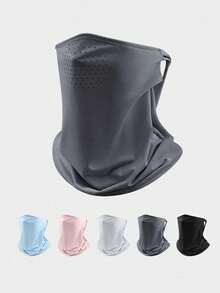 1 Pc Ice Silk Neck Gaiter For Men, Outdoor Cycling Face Shield, Fishing Bandana, Full Face Cover - Sun Protection Mask - View 2