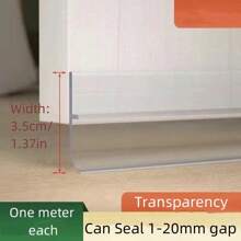 45cm/2pcs Door Bottom Weather Stripping, Self-Adhesive Door Window Draft Stopper, Soundproof Noise Reduction Seal Strip Room Decor Kitchen Decor Bathroom Decor Kitchen Bathroom
