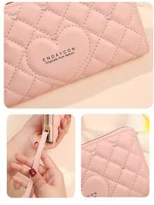 Ladies Long Wallet Cute Korean Style Large Capacity Zipper Coin Purse Clutch Phone Bag For Women Wallet Purse Wallet Keychain Wristlet Wallet - Multicolor - View 7