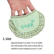 Fashion Embroidered Small Dog Bib For Korean Style Pet Neck Scarf, Bichon, Teddy Pet Saliva ScarfSend Pet Toy Little Yellow Duck