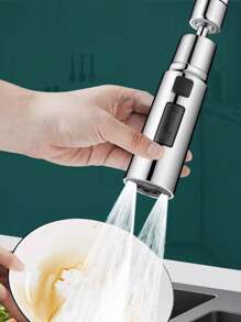 1pc Faucet Splash Guard, Rotatable Kitchen Sink Sprayer Head Extender