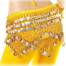 Music Festival Belly Dance Waist Chain Hip Scarf, Hand-Inlaid Exotic Stage Performance Essential Clothing - Multicolor - View 23