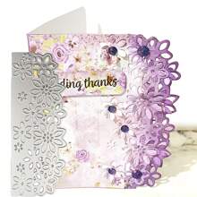 1pc Flower Border Series Metal Die Cutting For DIY Scrapbook Making Greeting Cards And Paper Crafts Metal Cutting Mold