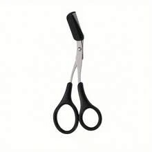 Budget-Friendly Random Pack Eyebrow Trimmer Scissors Eyebrow Scissors Eyebrow Grooming Women's Eyebrow Trimming Scissors With Comb Eyebrow Trimming Scissors Eyebrow Shaping Scissors Non-Slip Finger Grip Hair Removal Grooming Accessories Suitable For Men And Women - Pink - View 2