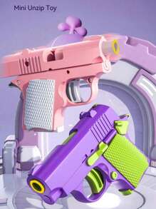 2025 Neuestes Upgrade - Taschengroße M1911 - Mechanischer Antrieb - Selbstspannung - Mini Pistole - Geburtstagsgeschenk - Ostergeschenk - Weihnachtsgeschenk - perfektes Geschenk, Pistole, Spritze, Spielzeugpistole, Mini Spielzeugpistole, Spritzpistole, Fidget-Spielzeugpistole, Spielzeugpistole, Pistolen, Luftgewehr (Farbe und Muster des Zubehörs sind zufällig)