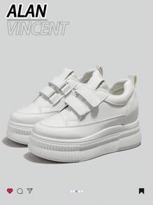 Alan Vincent It Is Recommended To Take One Size Larger,If You Usually Wear Size 37, Choose Size 38 White Shoes For Women 2025 Classy Aesthetic New Style Casual Shoes For Women, Ladies Platform Shoes, Outdoor Comfortable Sneakers, Internal Increase 5cm, Party Shoes, Suitable For Short Women