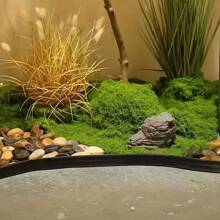 200 G Artificial Moss For Crafts, Artificial Moss For Decorating, Moss Decoration, Art Moss, Fake Moss Aesthetic Decoration Easter For Wall, Nativity Scene, Aquarium, Model Making (100 G Dark Green +