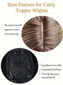 Elegant 22-Inch Blonde Deep Roots Synthetic Wig Top For Women - Straight Hair, Natural Look, Easy Maintenance, Suitable For All
