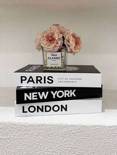 3 st vita vintage-fauxböcker, dekorativa böcker, bokhylledekor för kafé/hotell, fotorekvisita, modellrekvisita för film och videokonvertering, bästa presenterna till examen, svensexa, brudtärna, skolstart, fars dag, halloweendekor, halloweenpresenter, brudgubbspresenter, bröllopsgästpresenter, födelsedagsfestdekor och bröllopsartiklar