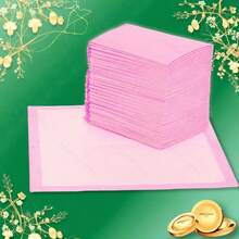 100PCS LARGE Puppy Training Trainer Pads Toilet Pee Wee Poo Dog Pet Cat Mats - 60*90cm Pink XL 100pcs - View 2