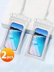 2 Túi Chống Nước Đa Năng, Túi Đeo Điện Thoại Chống Nước Có Túi Khí Chống Nước, Túi Đeo Điện Thoại Chống Nước Khi Bơi Lặn, Túi Khô Điện Thoại Khi Đi Biển cho Điện Thoại Thông Minh, Thể Thao Ngoài Trời, Bơi Lặn, Túi Đeo Điện Thoại Chống Nước Khi Bơi, Túi Đeo Điện Thoại Khi Đi Biển, Phụ Kiện Đi Biển Cho Nam Nữ - Nhiều màu - Xem 5