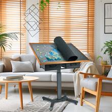 BingoPaw Jigsaw Puzzle Table On Wheels : Jigsaw Board Size 90x70x98cm Puzzle Board 1500 Pieces Rotating And Tilting Adjustable Tables, Storage Drawers Puzzles For Adults Rotating Wheel