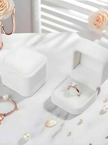 Hộp đựng nhẫn nhung (1/3 chiếc), hộp đựng nhẫn nhỏ, thích hợp cho cầu hôn, đám cưới, lễ đính hôn, Giáng sinh, Ngày Valentine, hộp trưng bày nhẫn, bông tai và khuyên tai, dành cho phụ nữ và bé gái, hộp đựng nhẫn nhung, hộp trang sức, hộp đựng huy hiệu, hộp trang sức, quà tặng Ngày của Mẹ, quà tặng cho mẹ - Nhiều màu - Xem 9