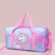 Bolsa de deporte estilo bolso de viaje con diseño de sirena y unicornio para niñas, bolsa de fin de semana, bolsa de viaje, bolsa de dormir, bolsa de gimnasio, bolsa de baile, regalo