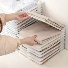 5pcs - Wardrobe Tidying Lazy Folding Clothes T-Shirts Short-Sleeved Pants Storage Classification Folding Clothes Board Clothes Storage Folding Clothes Board