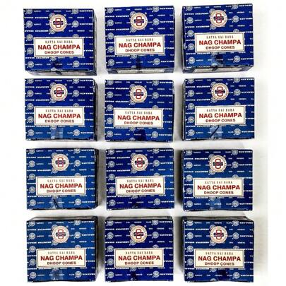 3/6/9/12 Box Satya Nag Champa Incense Cones